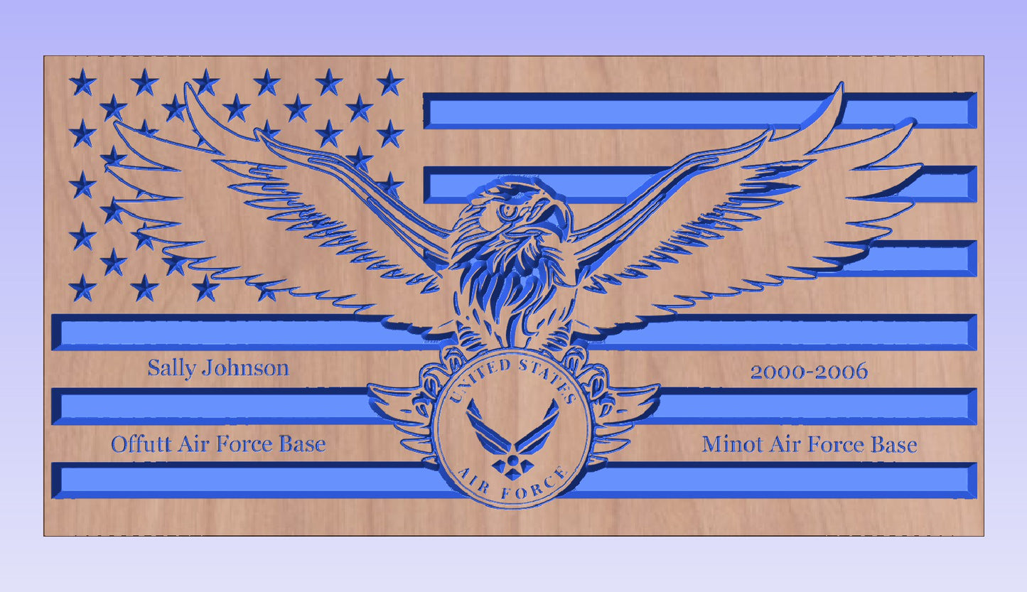 Custom 12x23 Eagle Flag