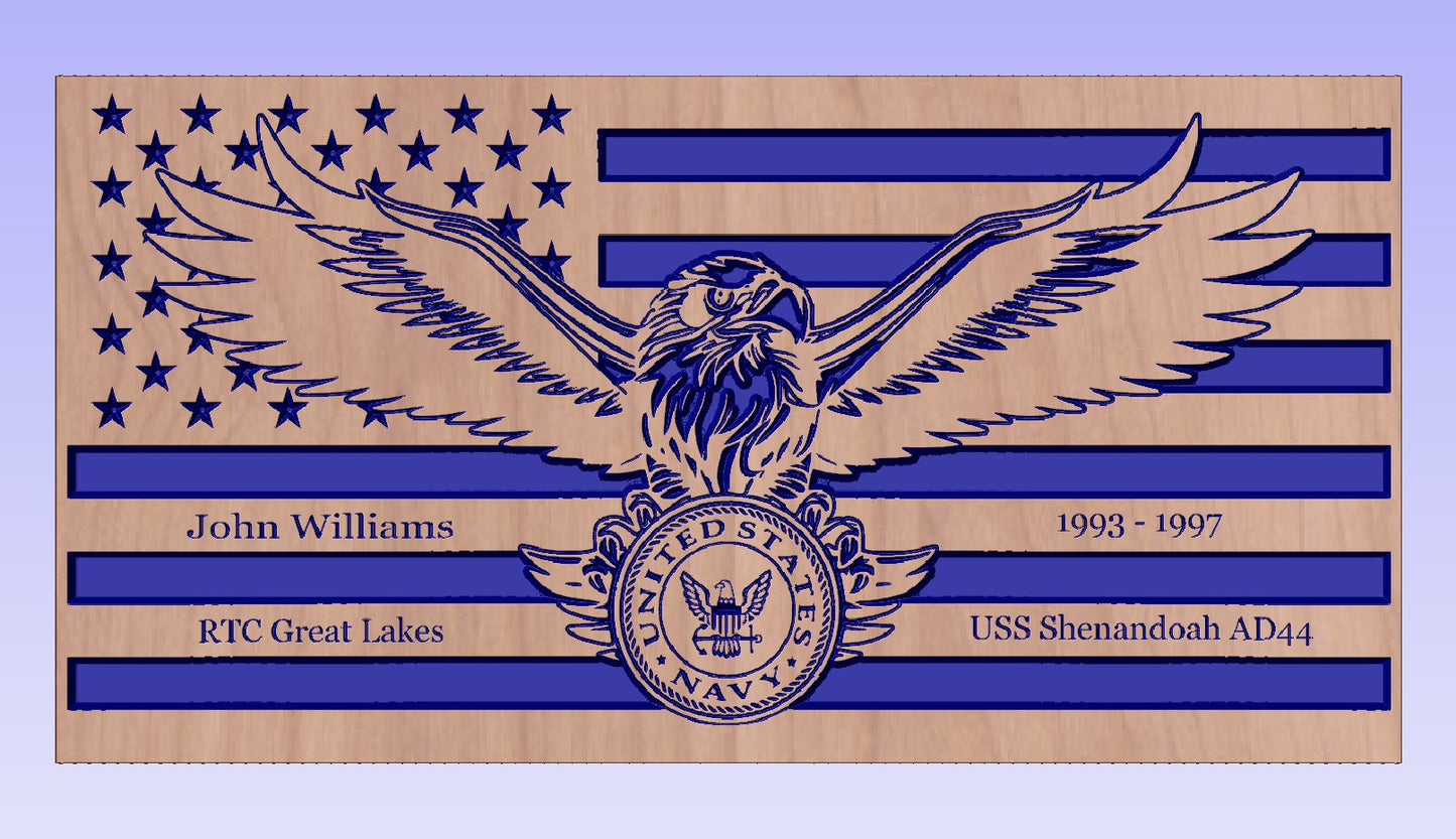 Custom 12x23 Eagle Flag