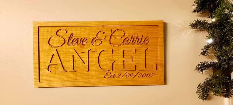 Custom Carved Name Sign